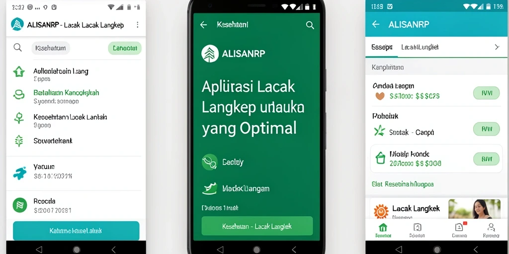 Antarmuka ALISANRP yang menampilkan penghitungan langkah dan grafik kemajuan.