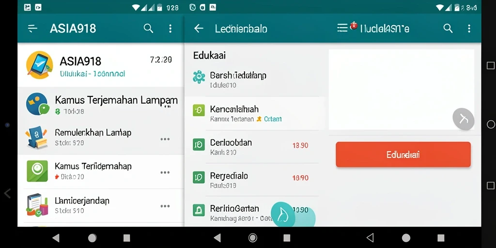 Tampilan antarmuka ASIA918 yang sederhana dan fungsional.