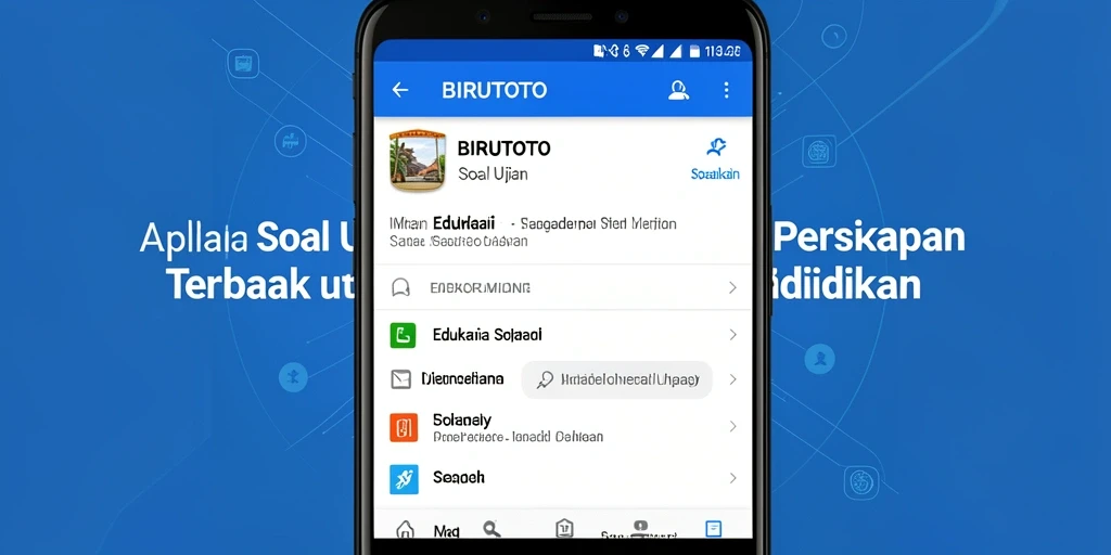 Antarmuka BIRUTOTO yang memudahkan akses soal ujian.