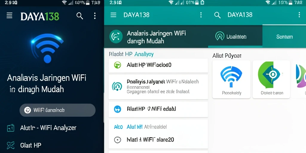 Tampilan antarmuka DAYA138 menampilkan detail jaringan WiFi dengan jelas.