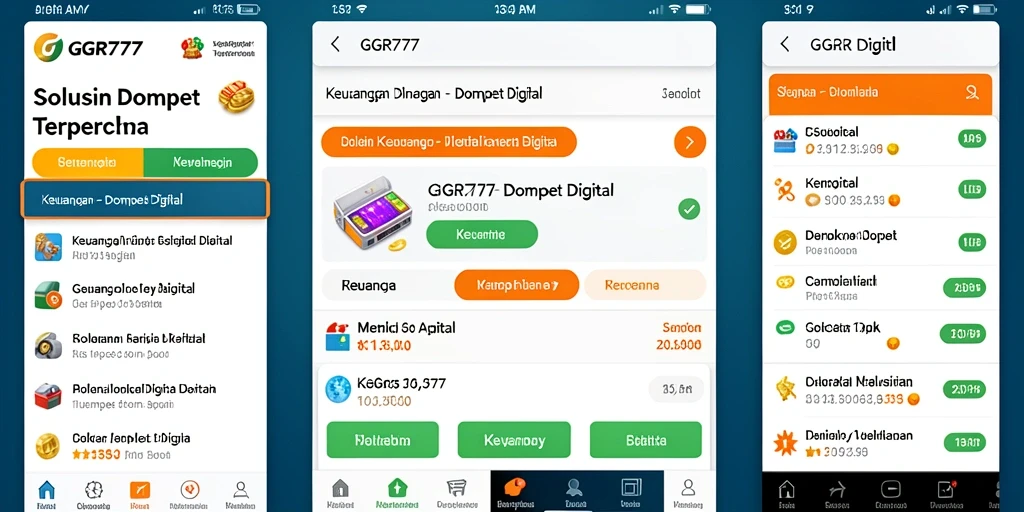 Tampilan antarmuka GGR777 yang intuitif dan modern.