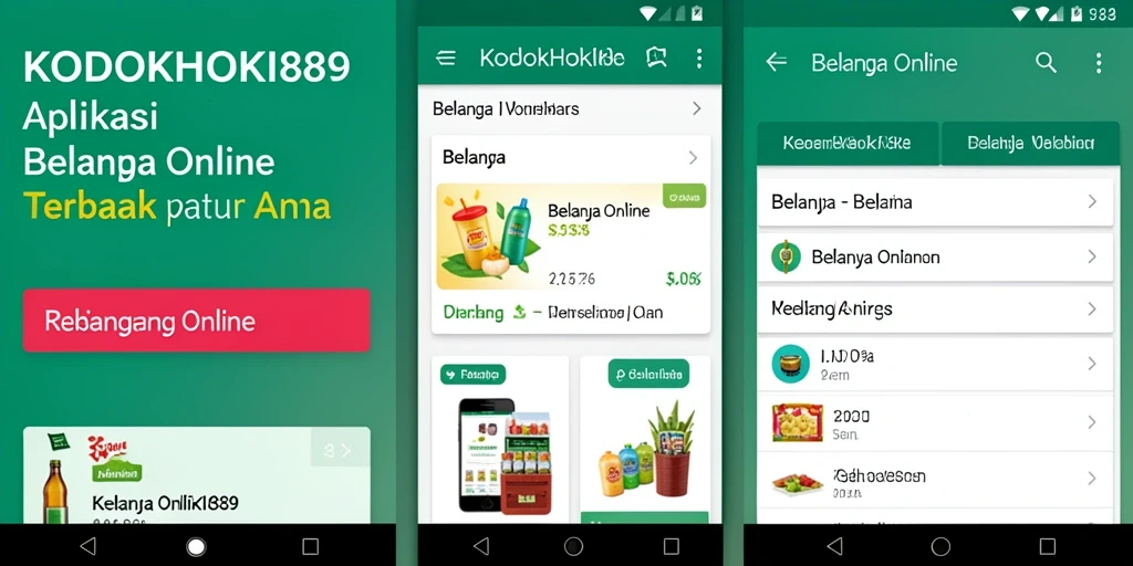 Antarmuka aplikasi KODOKHOKI889 yang modern dan intuitif.