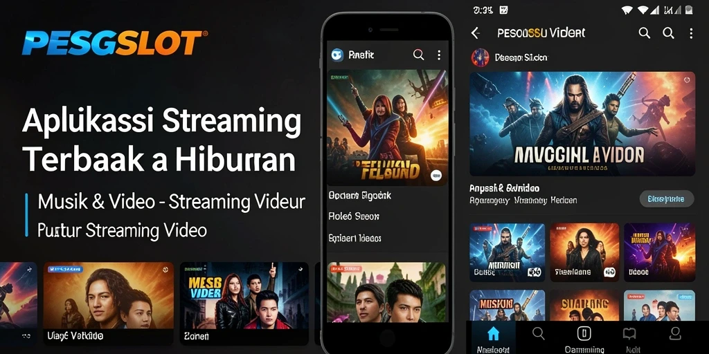 Antarmuka PESGSLOT yang user-friendly dengan fungsi streaming video yang optimal.