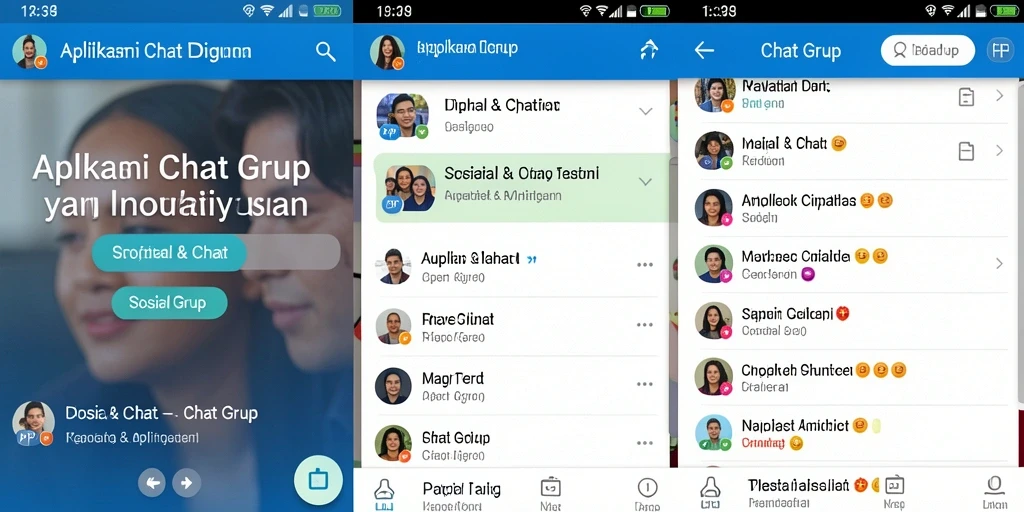 Tampilan antarmuka PP7 yang menarik untuk Chat Grup.
