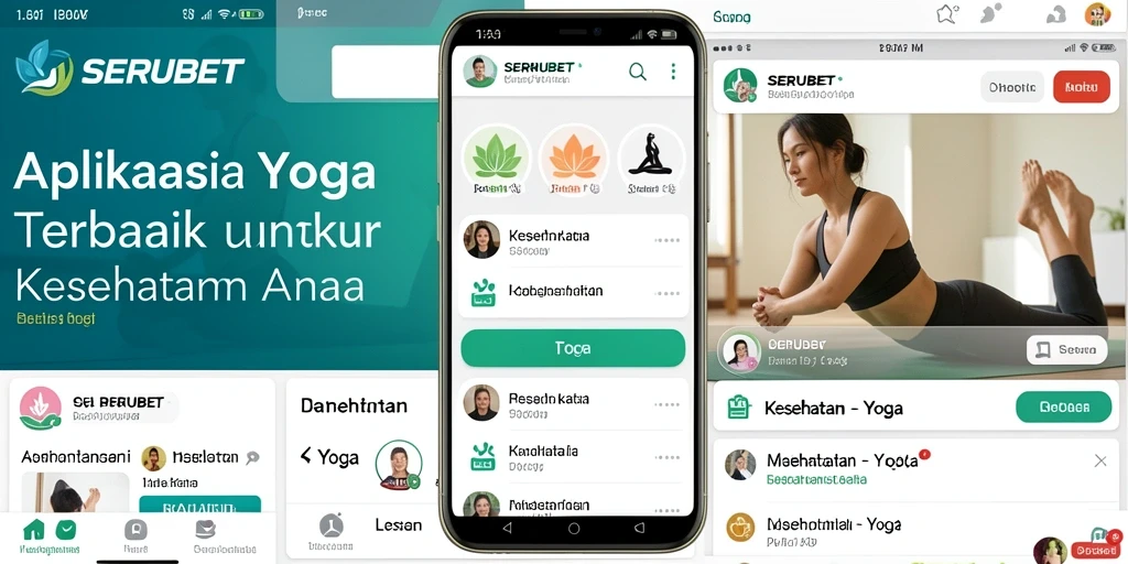 Tampilan antarmuka aplikasi Yoga SERUBET yang ramah pengguna.