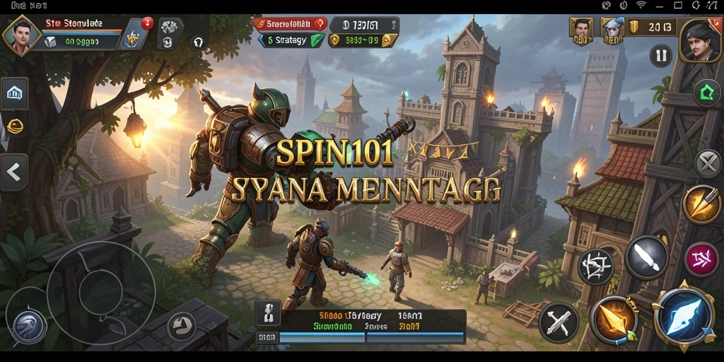 Antarmuka SPIN101 yang menarik dengan strategi yang kompleks.